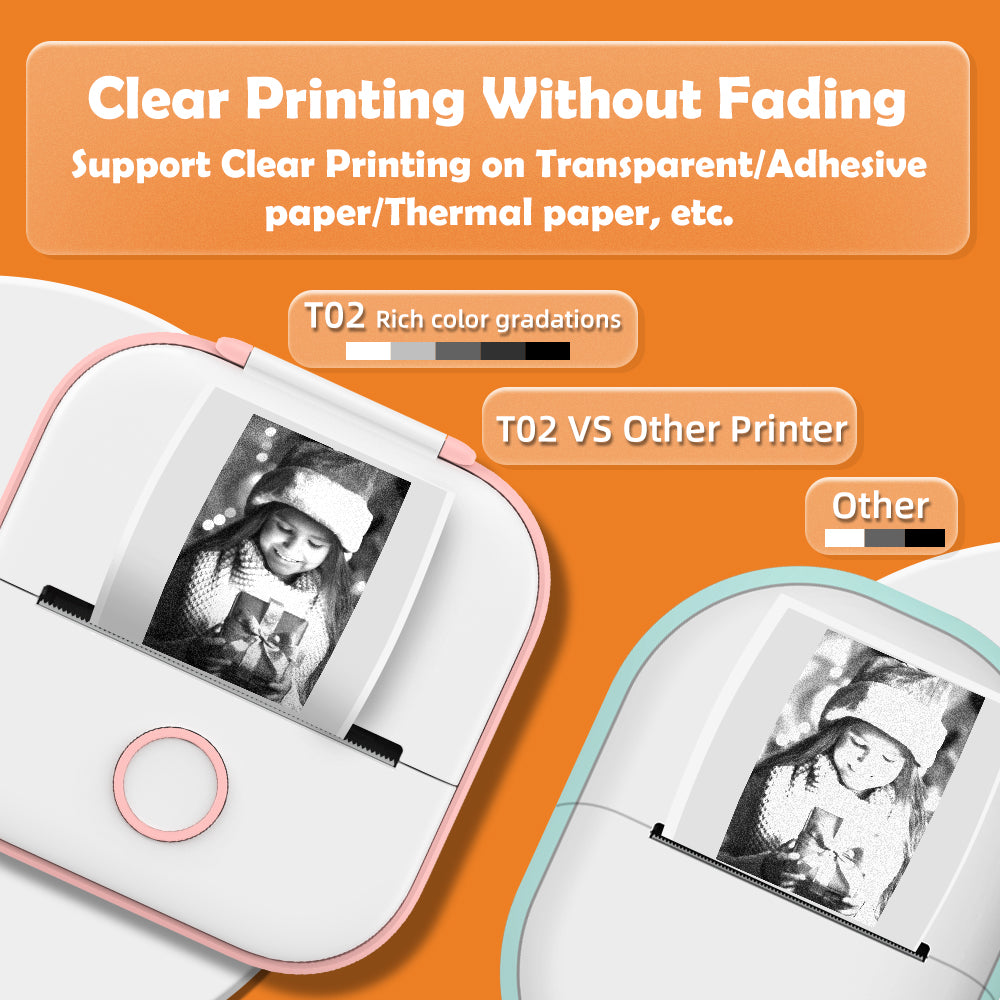 Bluetooth-Compatible Mini Printer